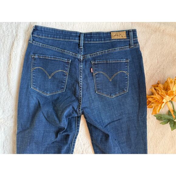 Levi's Demi Curve Mid Rise Straight Leg Jeans 13/31 - Picture 5 of 6